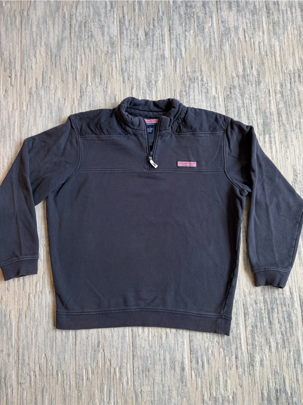 Vineyard Vines Navy Quarter-Zip Pullover Sweatshirt